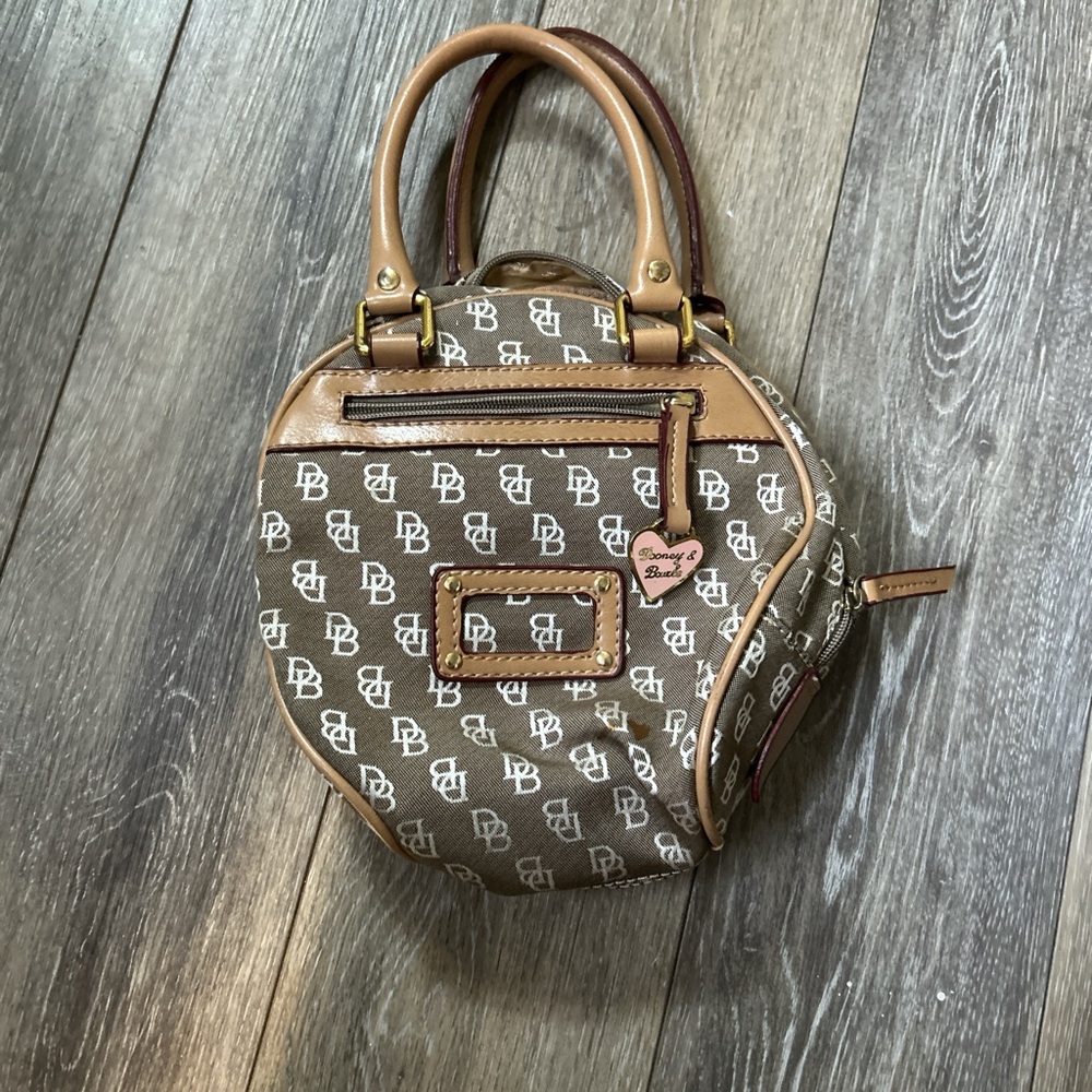 Dooney & Bourke Brown and Tan Mini Bag